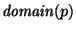 ${\it domain\/}(p)$